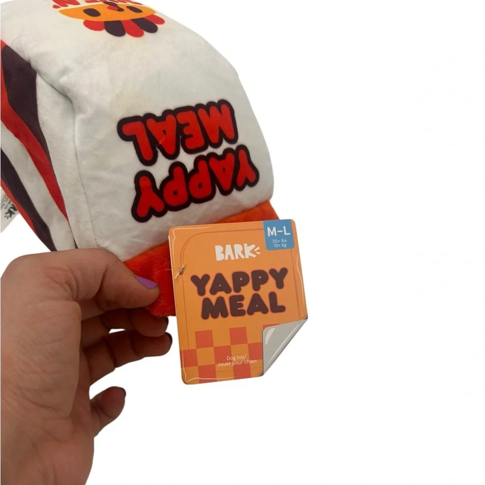 NWT | BarkBox “Yappy Meal” Dog Toy [mystery toy inside]